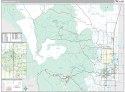 Larimer County, CO Wall Map