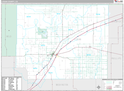 Logan County, CO Wall Map