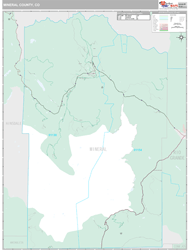 Mineral County, CO Wall Map