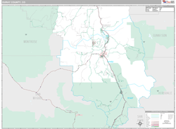 Ouray County, CO Wall Map