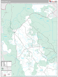 Park County, CO Wall Map