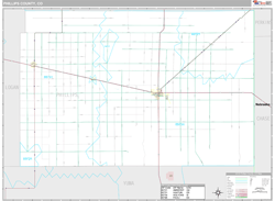 Phillips County, CO Wall Map