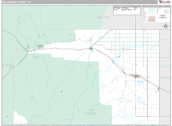 Rio Grande County, CO Wall Map