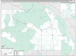 Saguache County, CO Wall Map