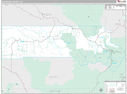 San Miguel County, CO Wall Map