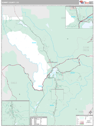 Summit County, CO Wall Map