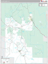Teller County, CO Wall Map
