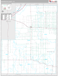 Washington County, CO Wall Map