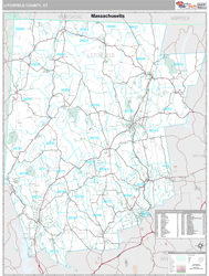 Litchfield County, CT Wall Map