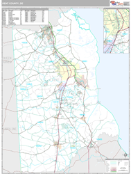 Kent County, DE Wall Map