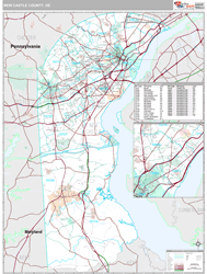 New Castle County, DE Wall Map