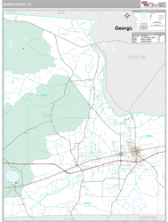 Baker County, FL Wall Map