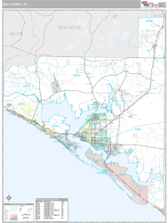 Bay County, FL Wall Map