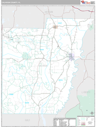 Calhoun County, FL Wall Map