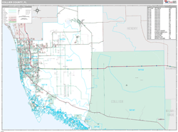 Collier County, FL Wall Map