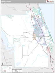 Flagler County, FL Wall Map