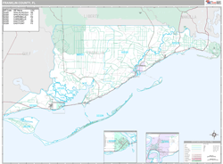 Franklin County, FL Wall Map
