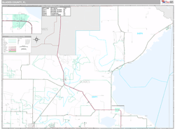 Glades County, FL Wall Map
