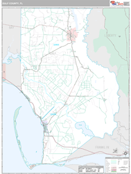 Gulf County, FL Wall Map