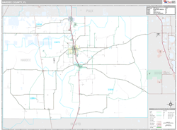 Hardee County, FL Wall Map