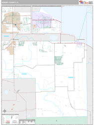 Hendry County, FL Wall Map