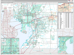 Hillsborough County, FL Wall Map