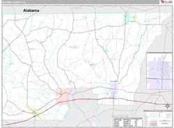 Holmes County, FL Wall Map