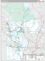 Lake County, FL Wall Map