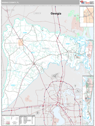 Nassau County, FL Wall Map