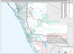 Sarasota County, FL Wall Map