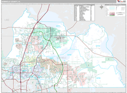 Seminole County, FL Wall Map