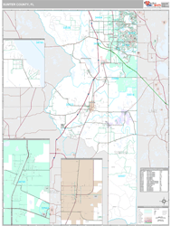 Sumter County, FL Wall Map