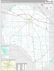 Suwannee County, FL Wall Map