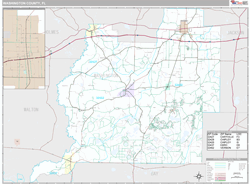 Washington County, FL Wall Map