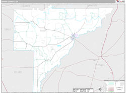 Baker County, GA Wall Map