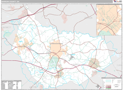 Barrow County, GA Wall Map