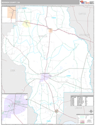 Berrien County, GA Wall Map