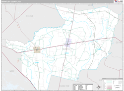 Brantley County, GA Wall Map