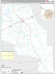 Clinch County, GA Wall Map