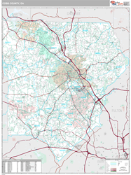 Cobb County, GA Wall Map