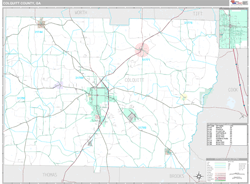 Colquitt County, GA Wall Map