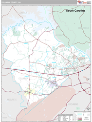Columbia County, GA Wall Map