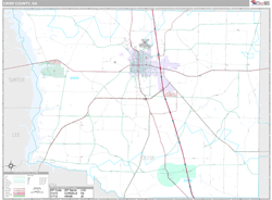 Crisp County, GA Wall Map