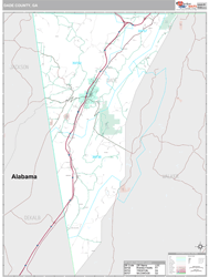 Dade County, GA Wall Map