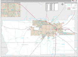 Dougherty County, GA Wall Map