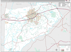 Douglas County, GA Wall Map