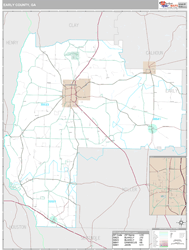 Early County, GA Wall Map