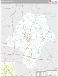 Emanuel County, GA Wall Map