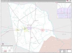 Evans County, GA Wall Map