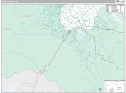 Fannin County, GA Wall Map